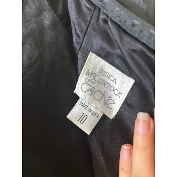 Jessica McClintock CACHE Maxi Skirt Gothic Steampunk Victorian style brocade 10 - Picture 9 of 12